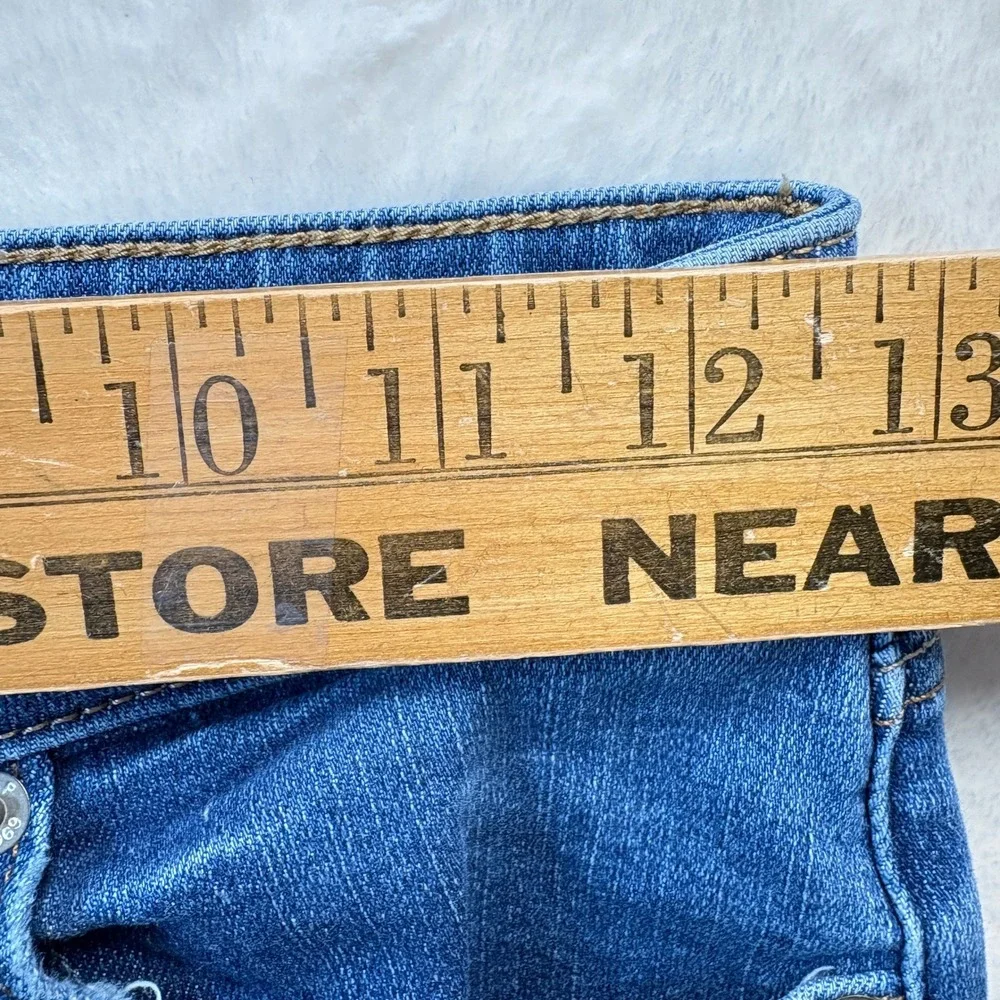 Gap Teen Jeans Girls Sz 16 Blue Sky High Skinny‎ Ankle Distressed Raw Hem Denim